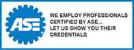 Everyday Performance professionals are ASE certified